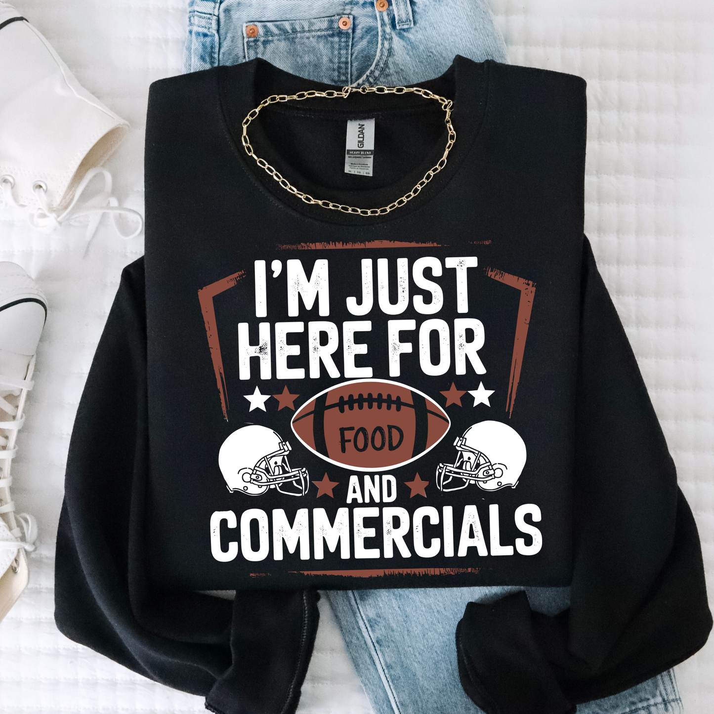 Iām Here For Food + Commercials Sweatshirt