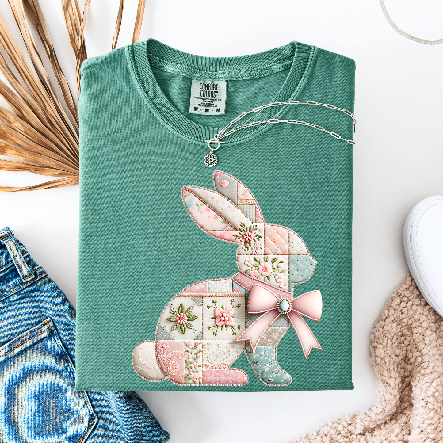 Patchwork Bunny Graphic Tee