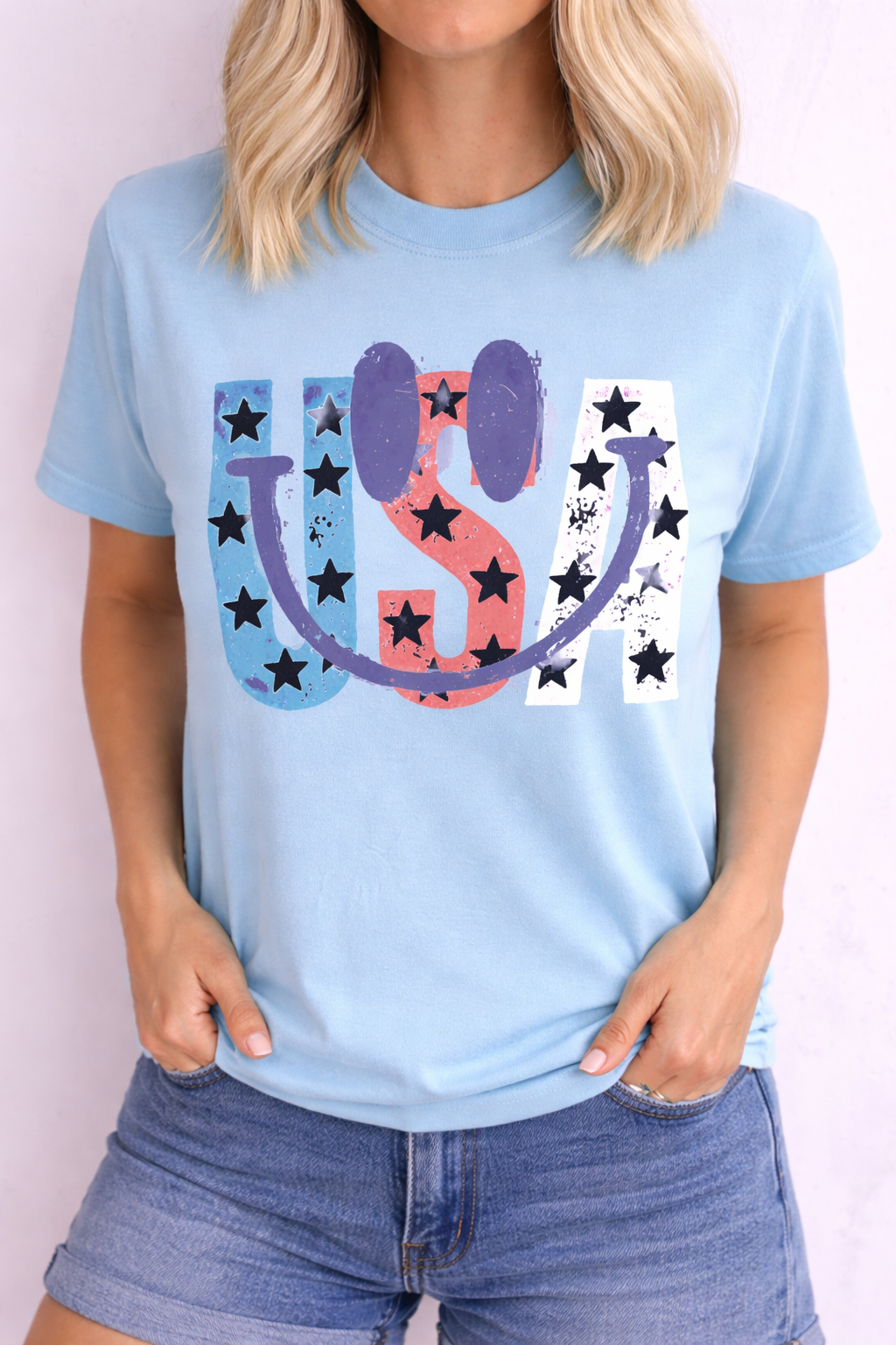 USA Happy Tee D-1204