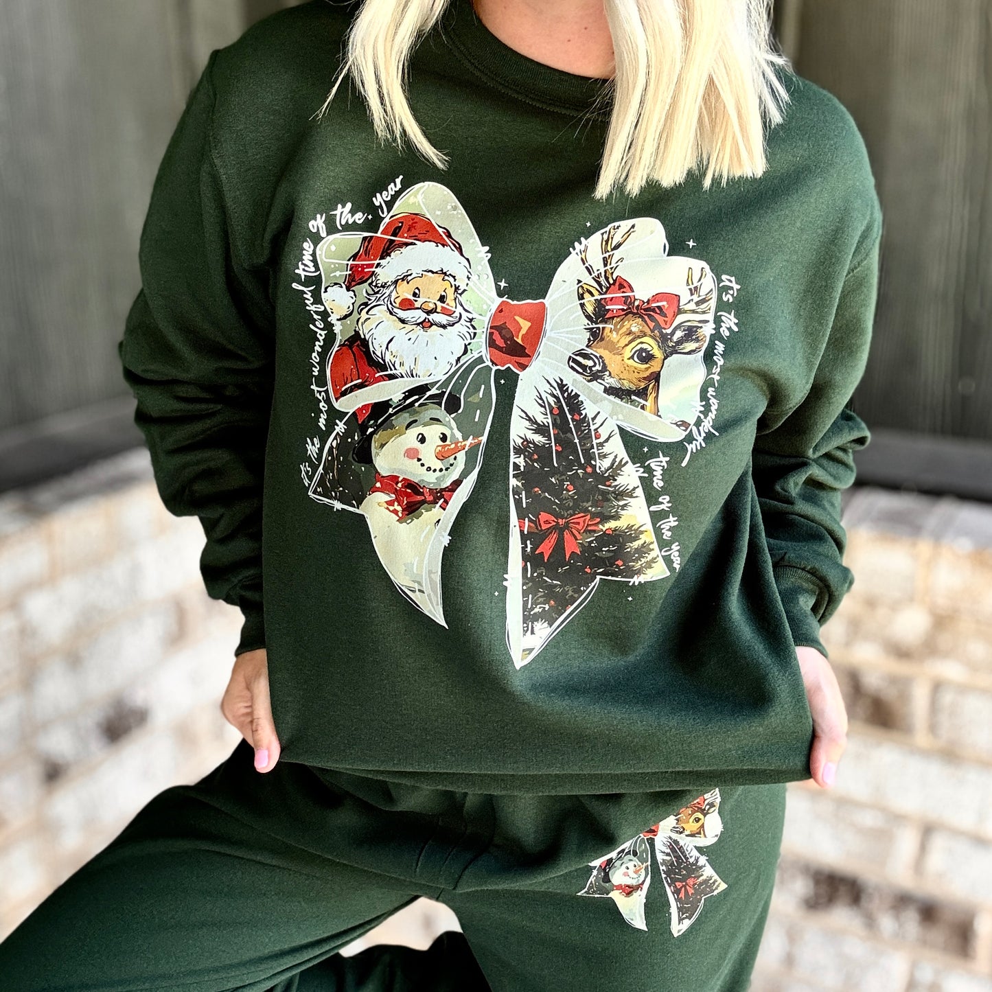 Frosty Bow Sweat Set