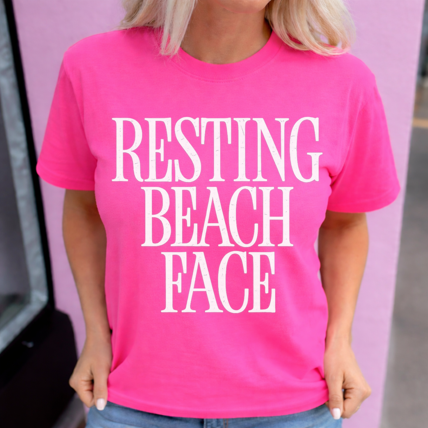 Resting Beach Face Tee