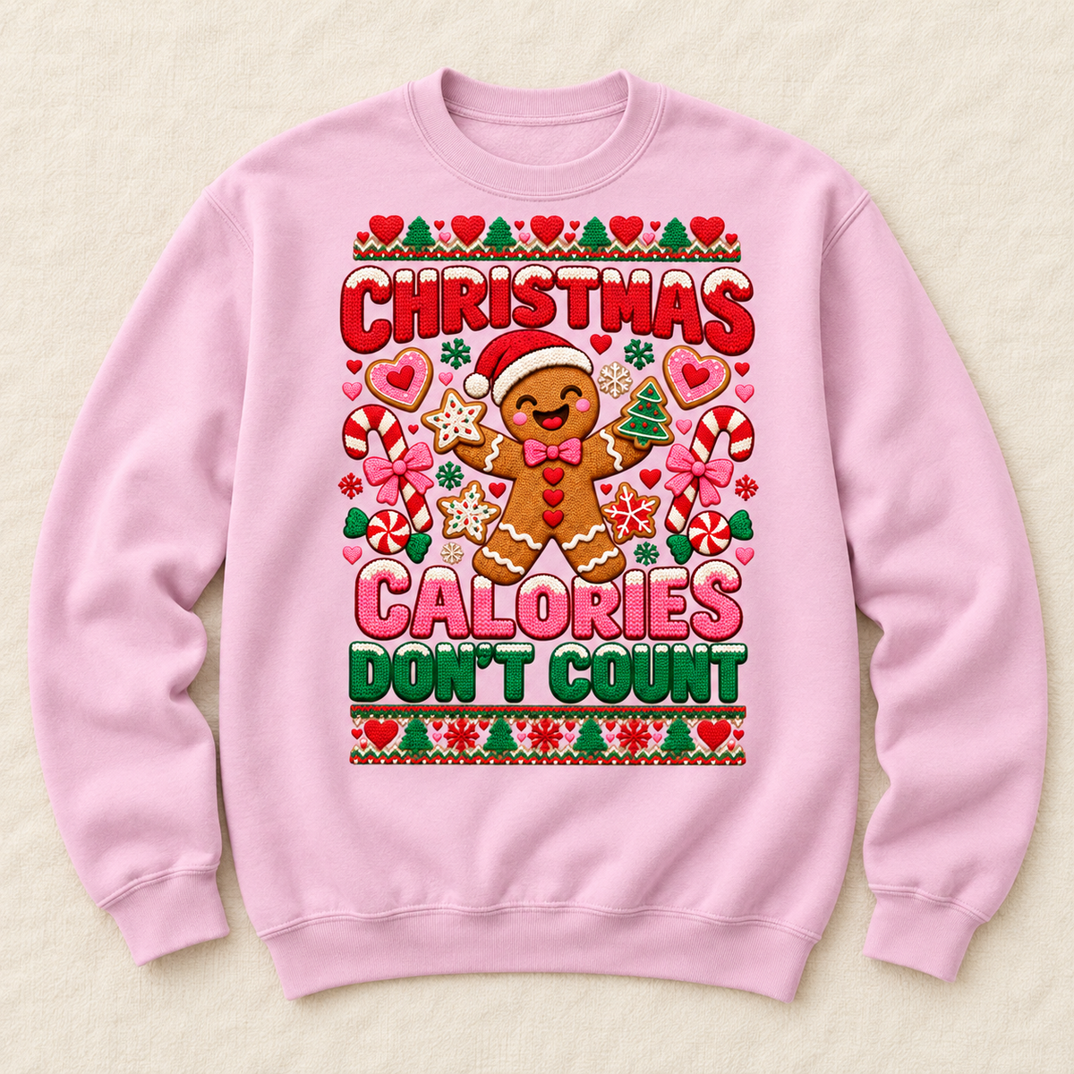 Christmas Calories Donโt Count Crewneck