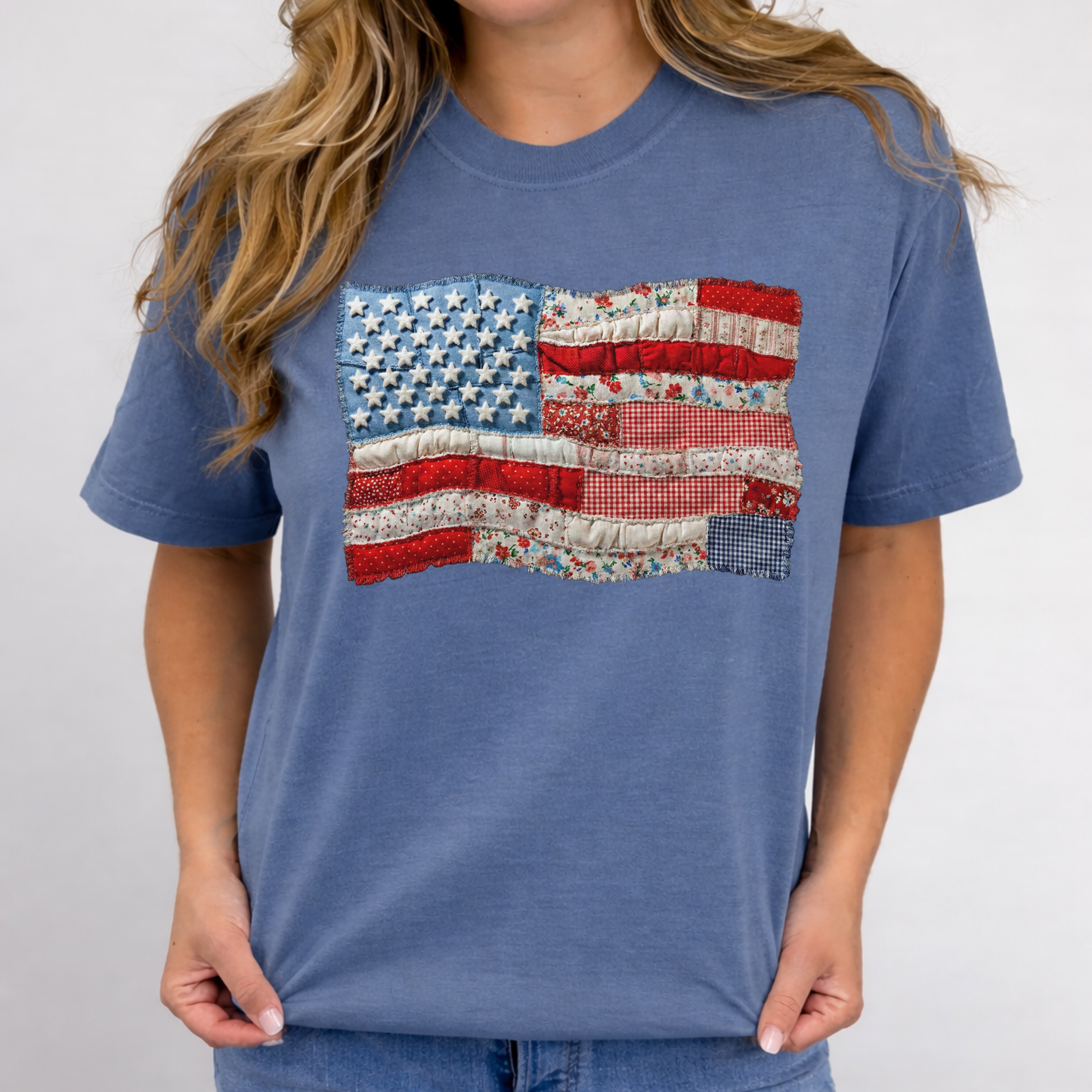 Vintage American Flag Tee D-1201