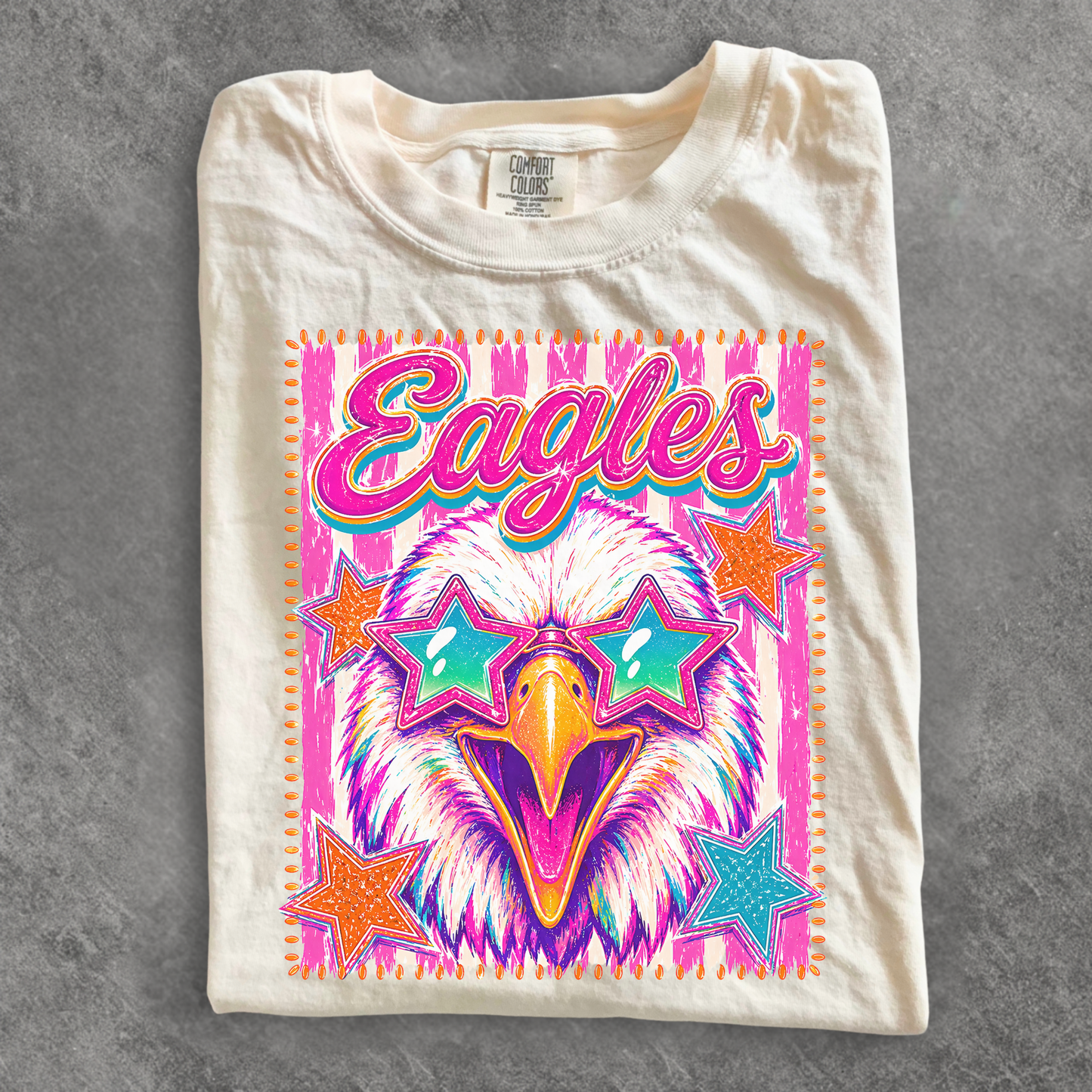 Groovy Eagles Mascot Tee