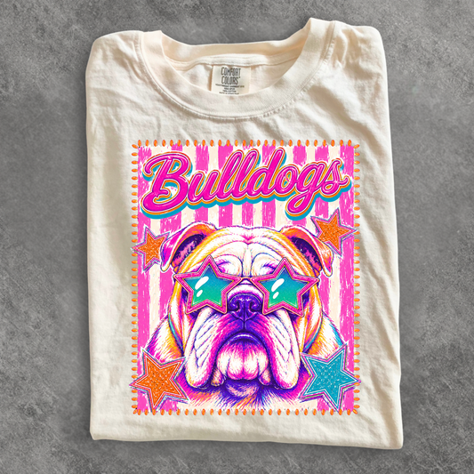 Groovy Bulldogs Mascot Tee
