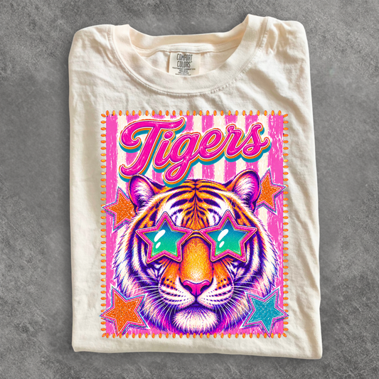 Groovy Tigers Mascot Tee