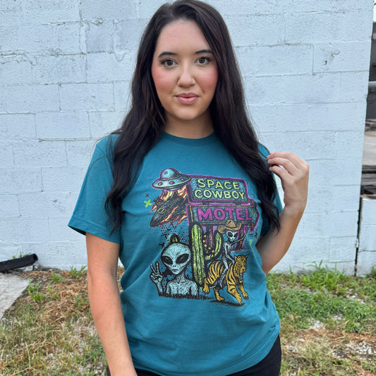 Space Cowboy Motel Graphic Tee