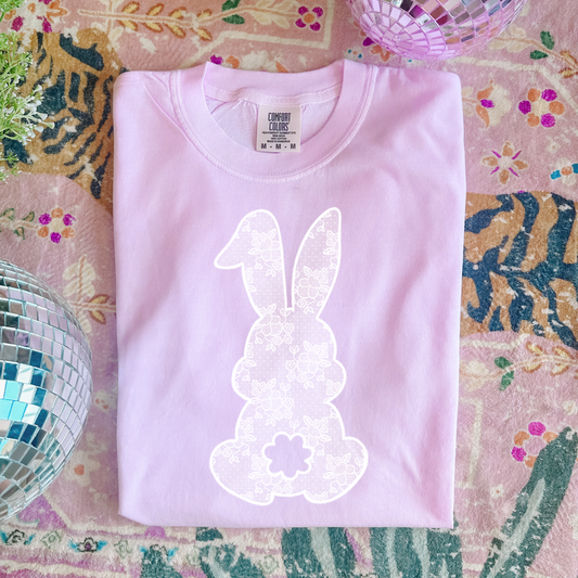 Lace Bunny Graphic Tee