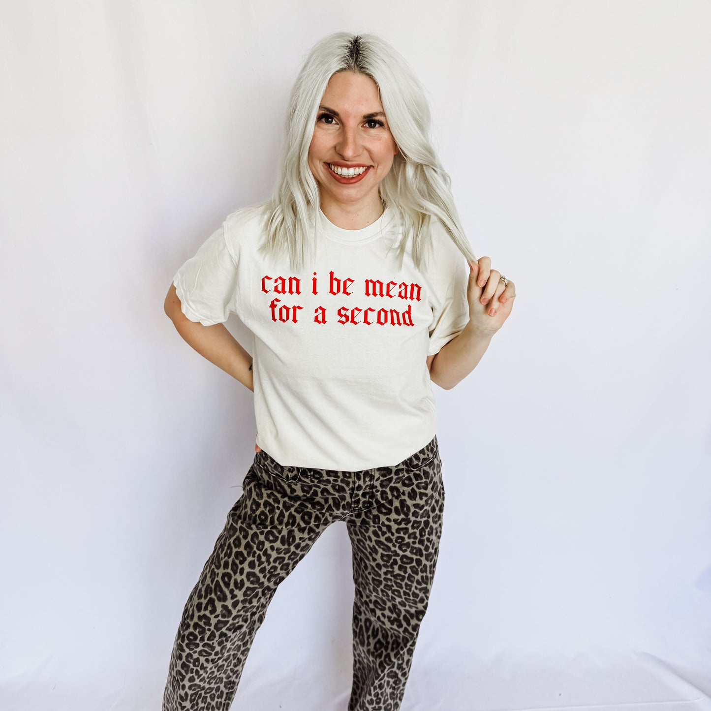 Can I Be Mean Graphic Tee D-1076