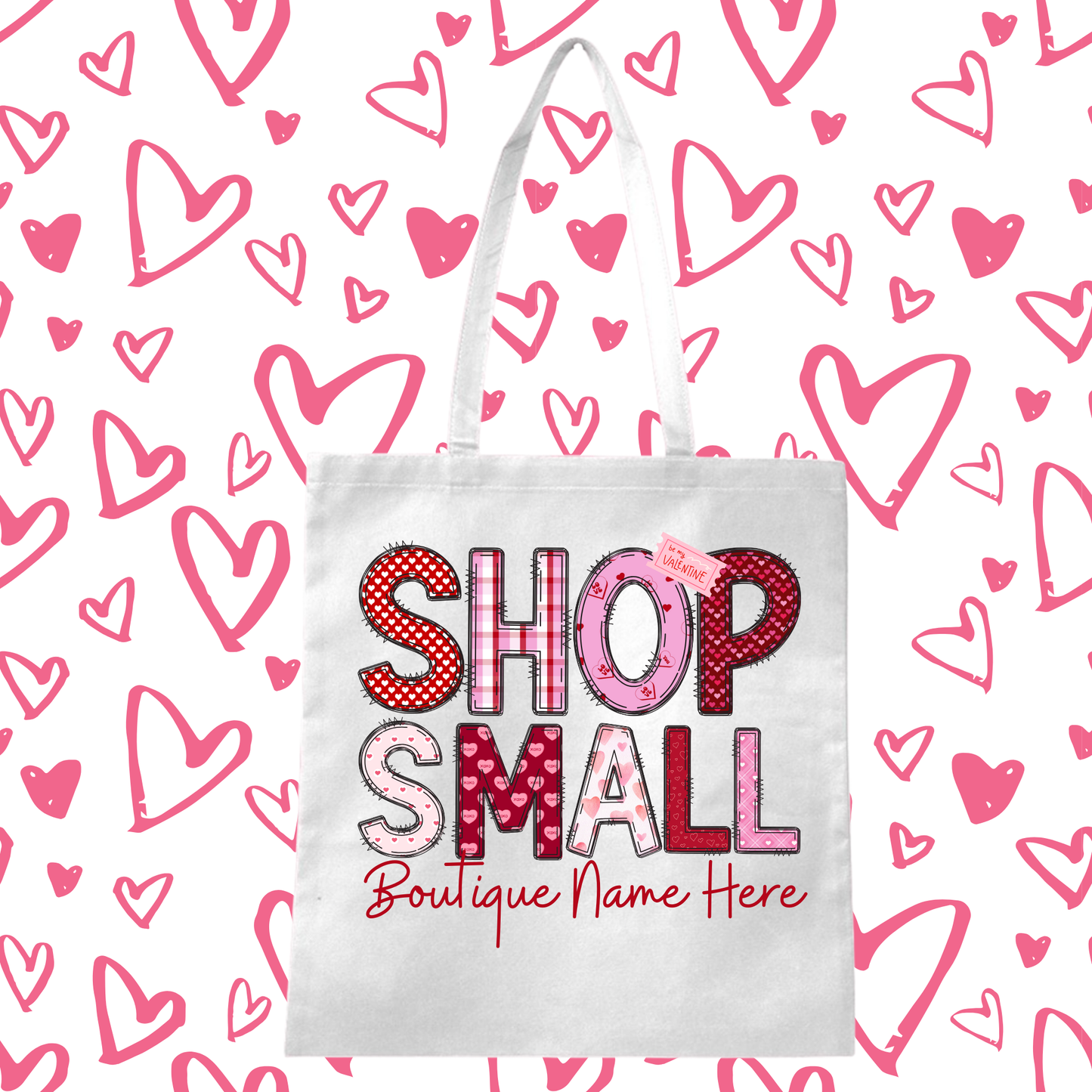 Shop Small Valentines Custom Bag