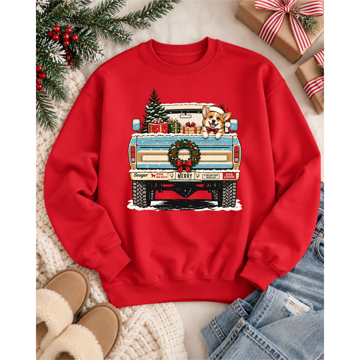 Holiday Dog Crewneck