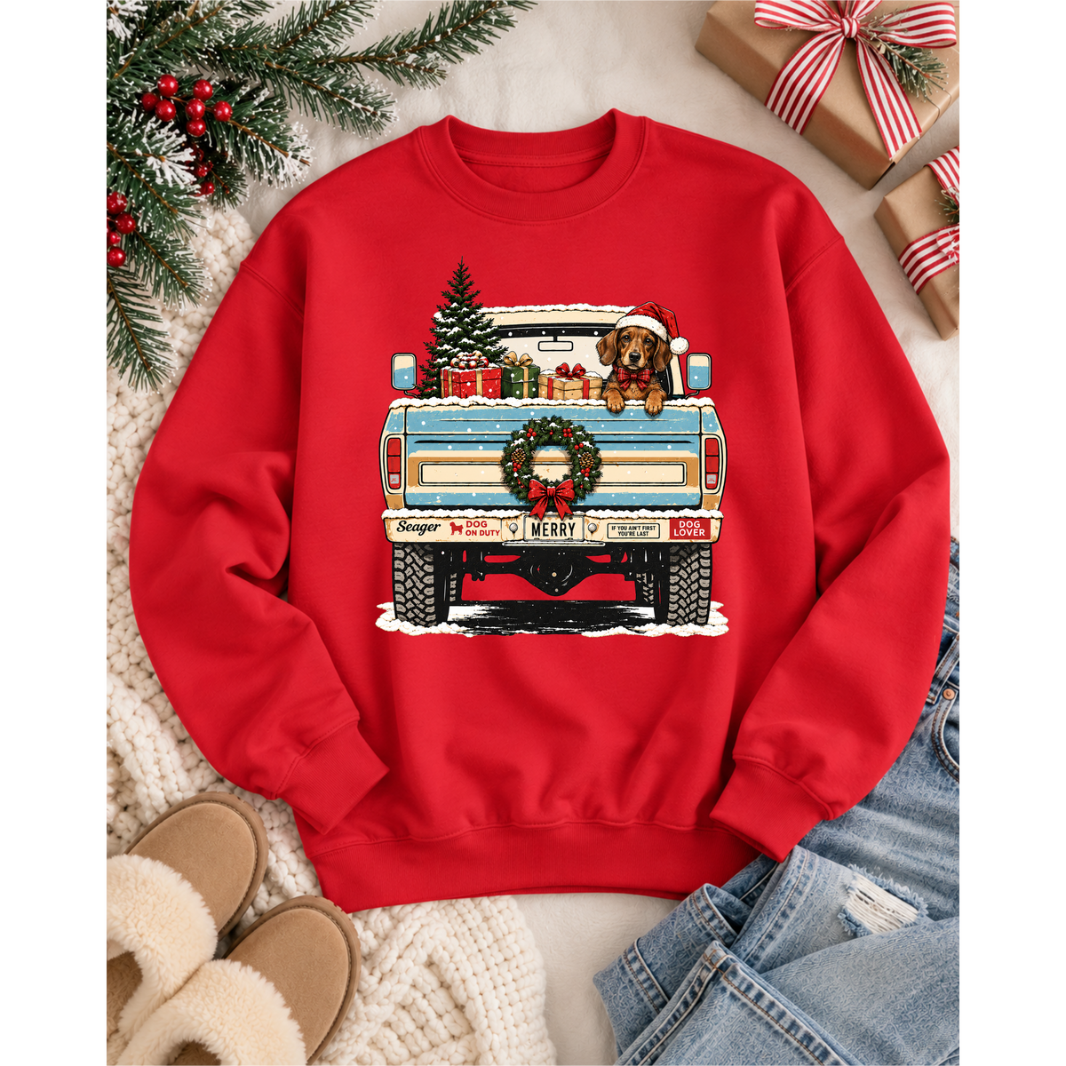 Holiday Dog Crewneck