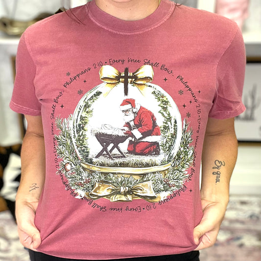 Baby Jesus & Santa Graphic Tee D-1070