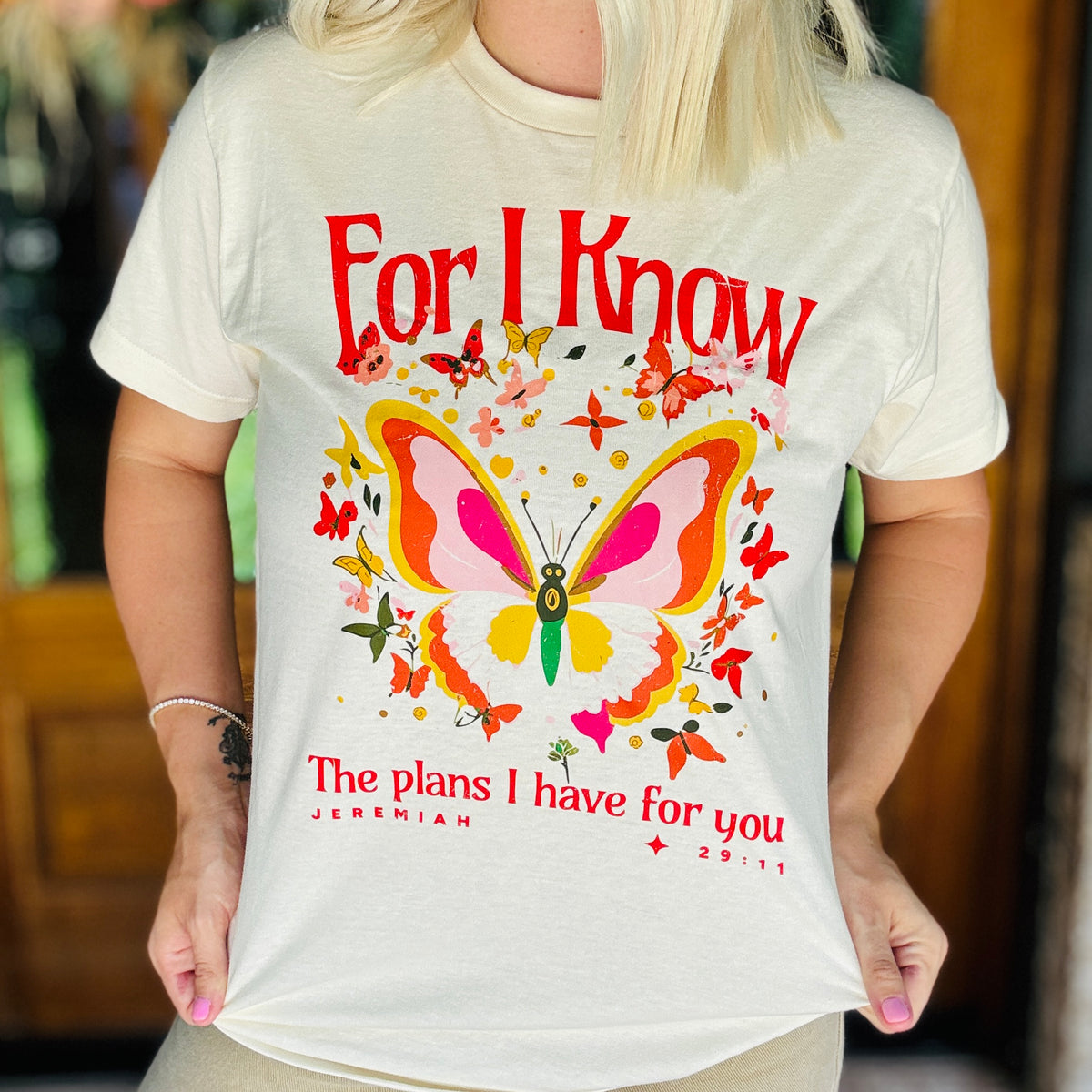 For I Know Graphic Tee D-1033