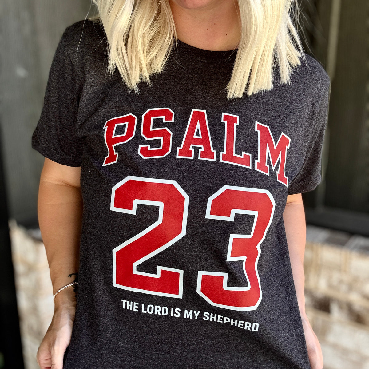 Psalm: 23 Red Graphic Tee D-1230