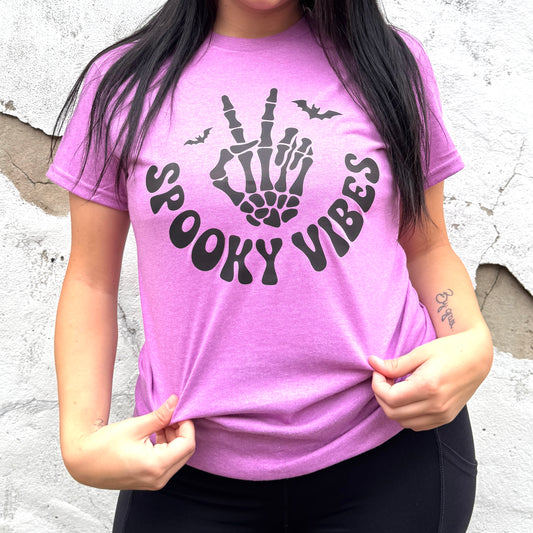 Spooky Vibes Peace Graphic Tee