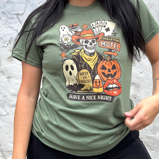 Skeleton Motel Graphic Tee