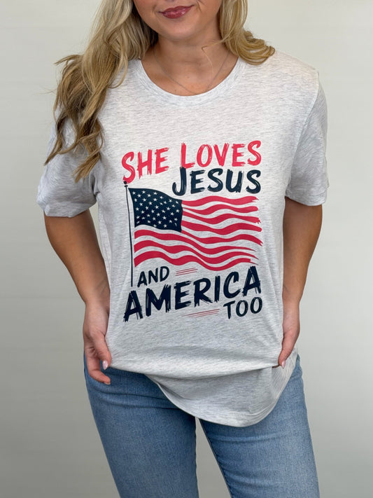She Loves Jesus & America Too D-1209