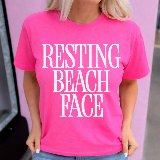 Resting Beach Face Tee