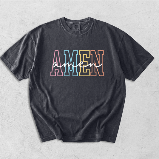 Pastel Amen Tee