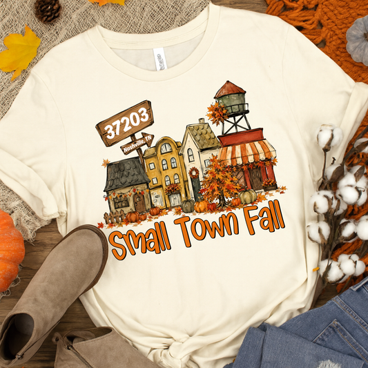 Custom Small Town Fall Tee